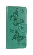 TopQ Xiaomi Poco M3 knižkové Butterfly zelené 63518 - Puzdro na mobil
