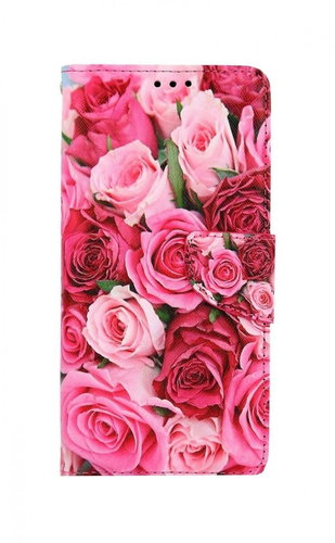 TopQ Xiaomi Redmi 9 booklet Pink roses 63633 - Phone Case - Main image