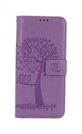 TopQ Samsung A32 booklet Light purple tree owls 63108 - Phone Case