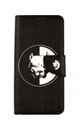TopQ Realme 7 Booklet Black and White Pitbull 63510 - Phone Case