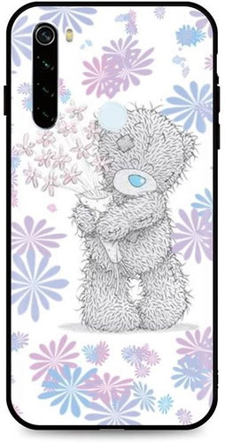 TopQ Xiaomi Redmi Note 8T silicone Floral Teddy 46553 - Phone Cover - Main image