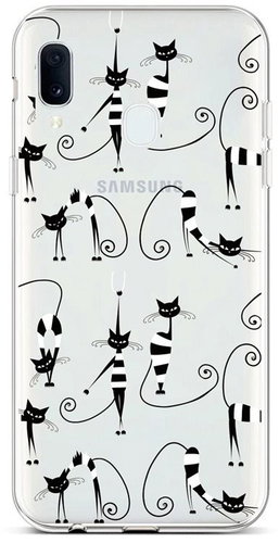 TopQ Samsung A20e silicone Cats 1 42531 - Phone Cover - Main image