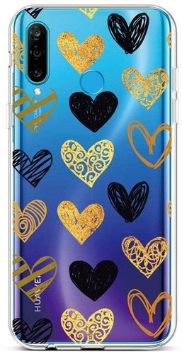 TopQ Huawei P30 Lite Silicone Heart 44723 - Phone Cover - Main image