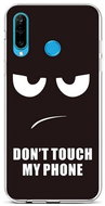 TopQ Huawei P30 Lite silicone Don't Touch 41198 - Phone Cover