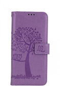 TopQ Realme 8 Book Light Purple Tree Owls 63148 - Phone Case
