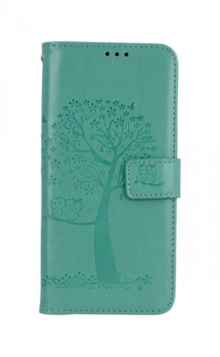 TopQ Realme 8 Book Green Tree Owls 63147 - Phone Case - Main image