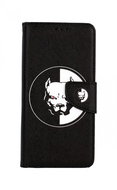 TopQ Xiaomi Redmi 9 booklet Black and white pitbull 63668 - Phone Case
