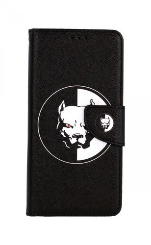TopQ Xiaomi Redmi 9 booklet Black and white pitbull 63668 - Phone Case - Main image