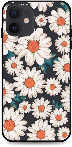 TopQ iPhone 12 3D Silicone Daisies 55243 - Phone Cover - Main image