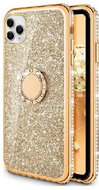 TopQ iPhone 11 silicone Diamond gold 49345 - Phone Cover