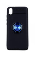 TopQ Xiaomi Redmi 7A silicone black with blue ring 46091 - Phone Cover