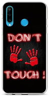 TopQ Huawei P30 Lite silicone Don't Touch Red 41965 - Phone Cover
