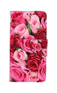TopQ iPhone 11 Booklet Pink Roses 63787 - Phone Case