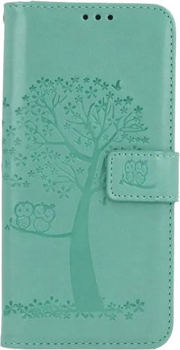 TopQ Samsung A32 booklet Green tree owls 63111 - Phone Case - Main image