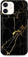 TopQ LUXURY iPhone 12 Hard Marble Black-gold 52805 - Phone Cover