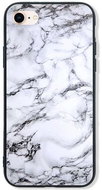 TopQ LUXURY iPhone 8 solid Marble White 48618 - Phone Cover