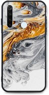 TopQ LUXURY Xiaomi Redmi Note 8T solid Marble grey-gold 46898 - Phone Cover