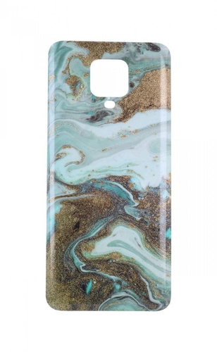 TopQ Xiaomi Redmi Note 9 Pro silicone Marble Glitter mint 57300 - Phone Cover - Main image