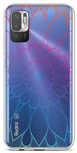 TopQ Xiaomi Redmi Note 10 5G silicone Rainbow Mandala 63941 - Phone Cover - Main image