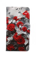 TopQ iPhone 11 booklet Red rose mix 63801 - Phone Case