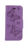 TopQ iPhone SE 2020 booklet Butterfly purple 62465 - Phone Case