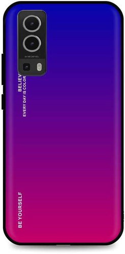 TopQ LUXURY Vivo Y72 5G solid rainbow purple 64030 - Phone Cover - Main image