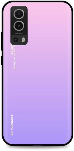 TopQ LUXURY Vivo Y72 5G solid rainbow pink 64028 - Phone Cover - Main image