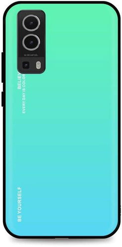 TopQ LUXURY Vivo Y72 5G solid iridescent green 64026 - Phone Cover - Main image