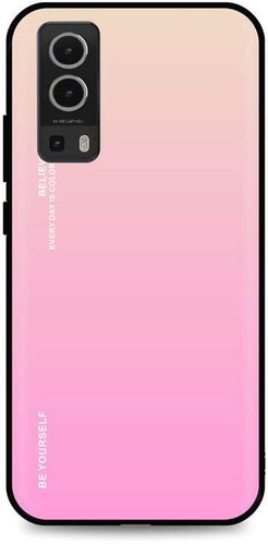TopQ LUXURY Vivo Y52 5G solid rainbow apricot 64022 - Phone Cover - Main image