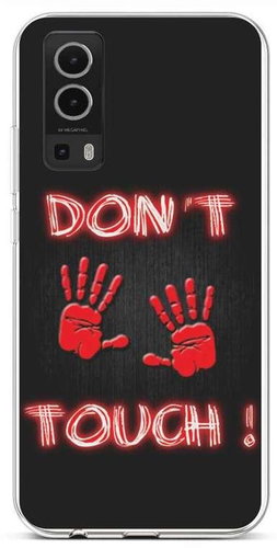 TopQ Vivo Y72 5G silicone Don't Touch Red 64232 - Phone Cover - Main image