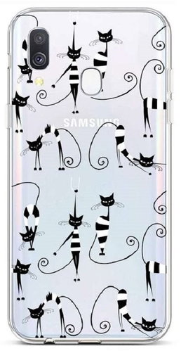 TopQ Samsung A40 silikon Cats 1 63895 - Kryt na mobil - Hlavní obrázek