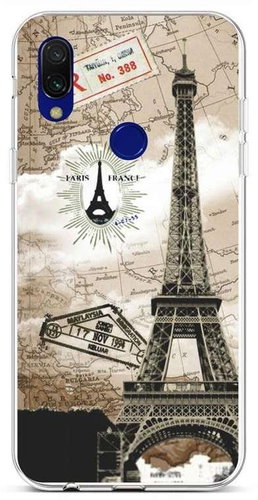 TopQ Xiaomi Redmi Note 7 silicone Paris 2 63887 - Phone Cover - Main image