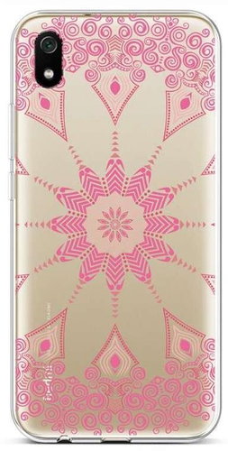 TopQ Xiaomi Redmi 7A silicone Pink Mandala 63870 - Phone Cover - Main image