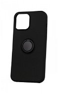 TopQ RING iPhone 13 Pro Max silikón čierny 64148 - Kryt na mobil
