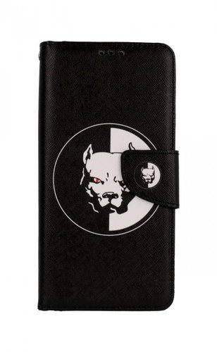 TopQ Xiaomi Redmi Note 9 Pro booklet Black and white pitbull 59997 - Phone Case - Main image