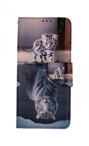 TopQ Vivo Y72 5G Book Tiger 64496 - Phone Case - Main image