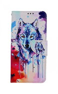 TopQ Vivo Y72 5G booklet Drawing of a wolf 64449 - Phone Case