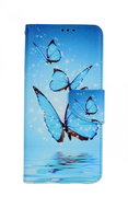 TopQ Vivo Y52 5G booklet Blue butterflies 64404 - Phone Case