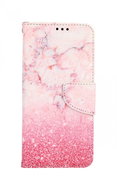 TopQ Realme 8 Booklet Pink Marble 64141 - Phone Case
