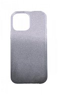TopQ iPhone 13 Pro Max glitter strieborno-čierny 64847 - Kryt na mobil