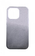 TopQ iPhone 13 Pro glitter strieborno-čierny 64846 - Kryt na mobil
