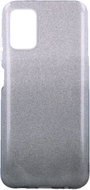 TopQ Samsung A03s glitter silver-black 63834 - Phone Cover