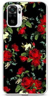TopQ Xiaomi Redmi Note 10 silicone Flowers of roses 59599 - Phone Cover
