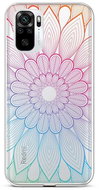 TopQ Xiaomi Redmi Note 10 silicone Rainbow Mandala 59035 - Phone Cover