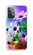 TopQ Samsung A52 silicone Purple flowers 58666 - Phone Cover