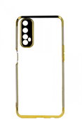 TopQ Frame Realme 7 silicone gold 62026 - Phone Cover