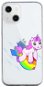 TopQ iPhone 13 silikon Flying Unicorn 64670 - Kryt na mobil