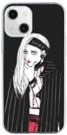 TopQ iPhone 13 silikón Dark Girl 64618 - Kryt na mobil