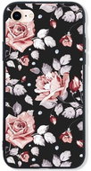 TopQ LUXURY iPhone SE 2020 hard Black Roses 49234 - Phone Cover