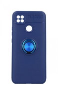 TopQ Xiaomi Redmi 9C silicone blue with blue ring 63429 - Phone Cover